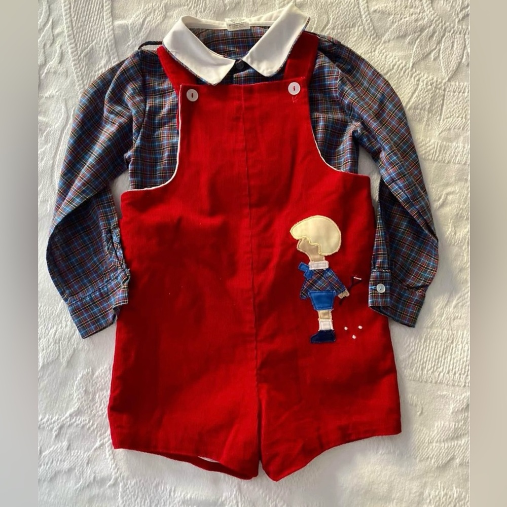Vintage Jon Jon with collared button up